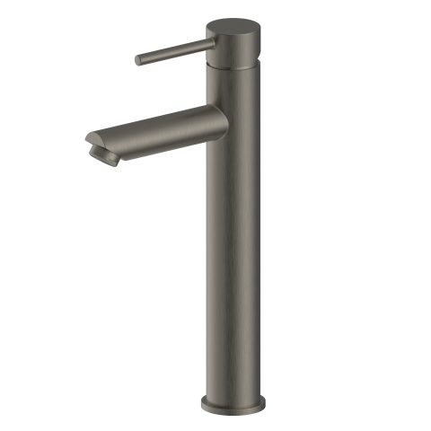 Stilo Pin Lever Tall Basin Mixer - Gun Metal - Image 1