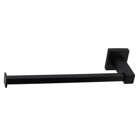 Matte Black Towel Rail Squre - Image 2