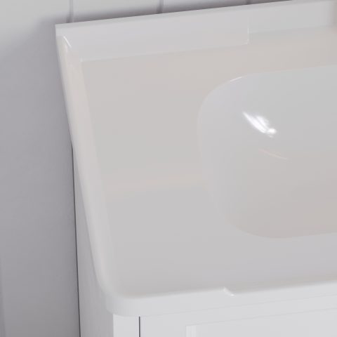 Burlington 800mm Solid Wood Floor-Standing Vanity - Hampton Series - Matte White - Image 7