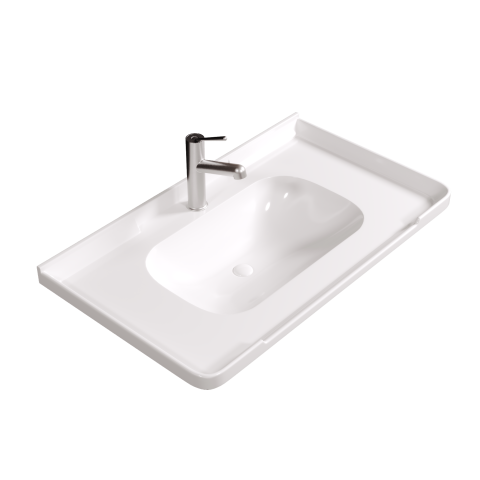 Burlington 800mm Solid Wood Floor-Standing Vanity - Hampton Series - Matte White - Image 6