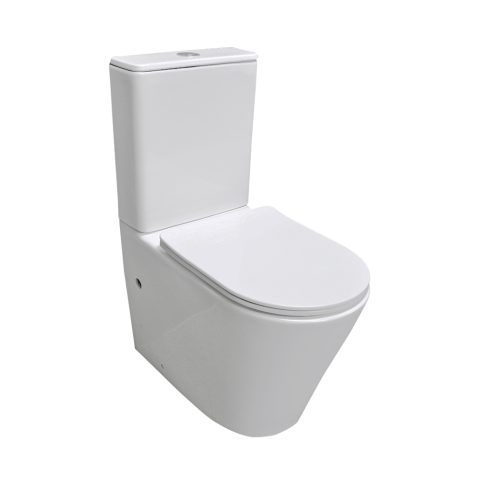 Savona Back to Wall Toilet Suite - Rimless - Vortex Flush - P/S Trap - Image 1