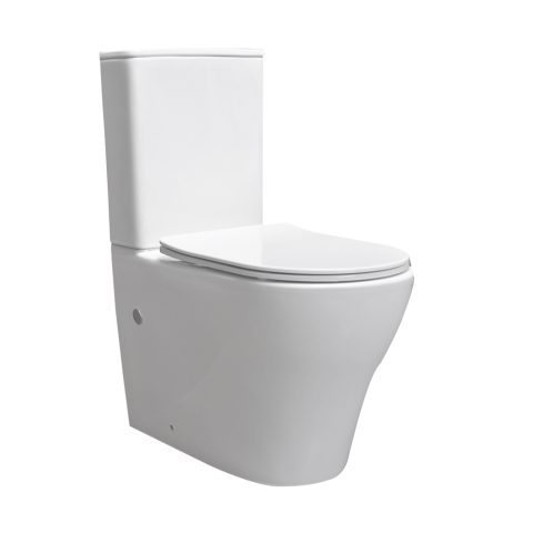 Pureline Back to Wall Toilet Suite – Vortex Flush with Nano Glaze - Image 1