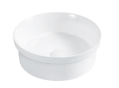 Round Vessel Basin – Counter Top - Gloss White - Image 2