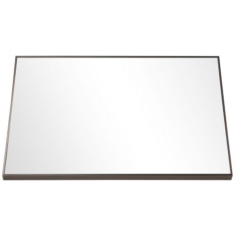 LINA Framed Rectangle Back-Lit 1200mm LED Mirror - Gun Metal - Image 2