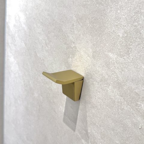 Linea Square Robe Hook - Brushed Gold - Image 2