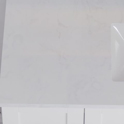 Winterfell 900mm Solid Wood Wall-Hung Vanity – Hampton Collection - Matte White - Image 6