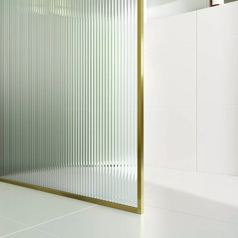 Fluted | Reeded Fixed Glass Panel - 5 Finishes - Image 3