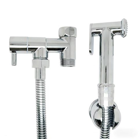 Premium Handheld Bidet Spray Kit - Polished Chrome (Solid Brass) - Image 5