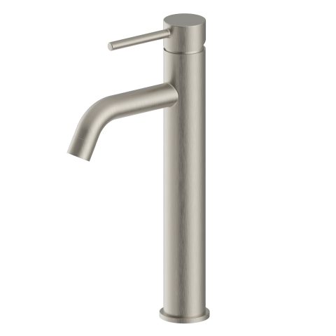 Rondo Pin Lever Tall Basin Mixer - Brushed Nickel - Image 1