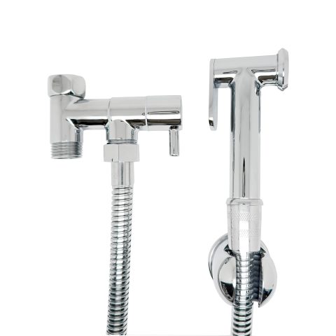 Premium Handheld Bidet Spray Kit - Polished Chrome (Solid Brass) - Image 1