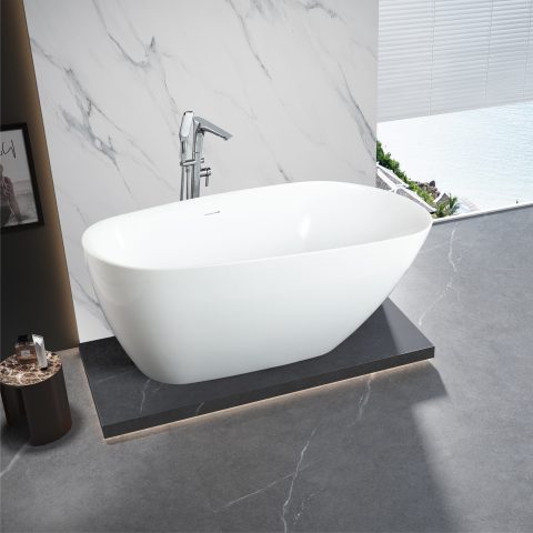Eden Freestanding Bathtub - Gloss White (1500mm / 1700mm) - Image 4