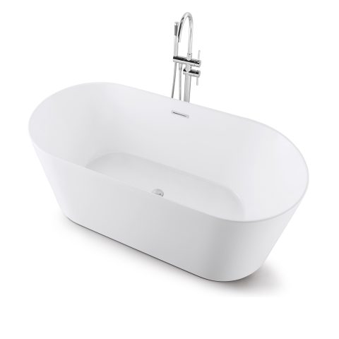 Metro Freestanding Bathtub - Gloss White (1500mm / 1700mm) - Image 2