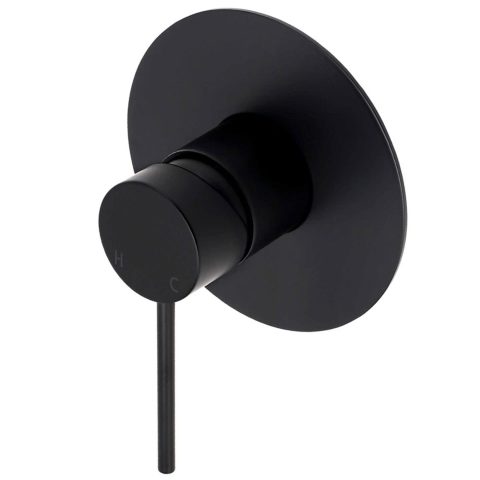 Rondo Pin Lever Shower Mixer - Matte Black - Retrofit 120mm