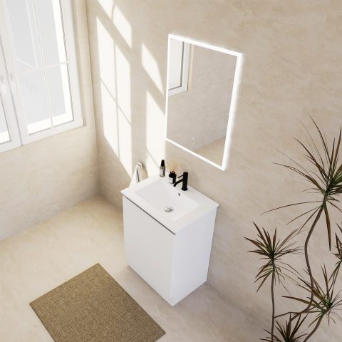 Avalon 600mm Premium Plywood Floor-Standing Vanity - Gloss White - Image 5