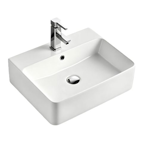 Milano 500mm Above-Counter basin - Gloss White - Image 1