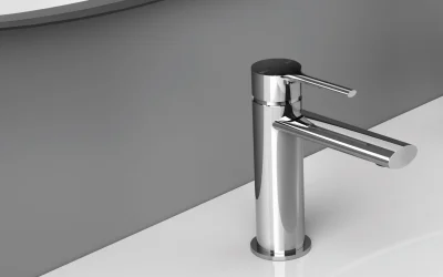 bathroom basin tap in chrome
