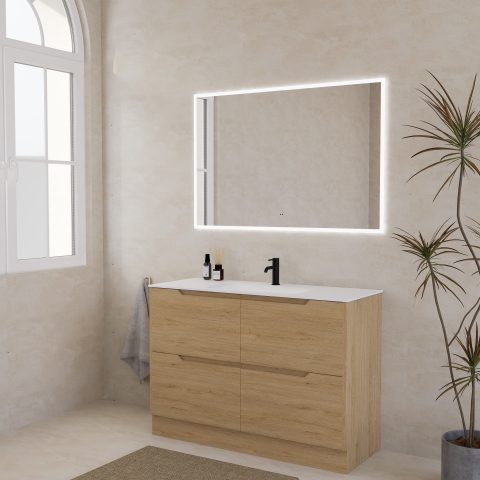 WAI 1200mm Free Standing Premium Plywood Vanity - Honey Oak - Image 2