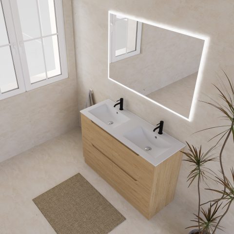WAI 1200mm Free Standing Premium Plywood Vanity - Honey Oak - Image 5