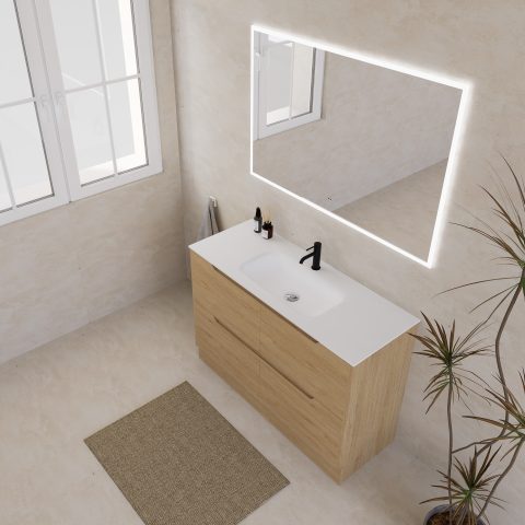 WAI 1200mm Free Standing Premium Plywood Vanity - Honey Oak - Image 3