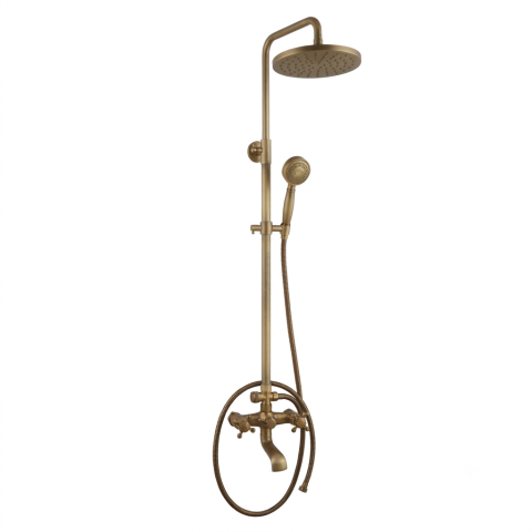 Antique Brass Exposed Shower System - Image 2