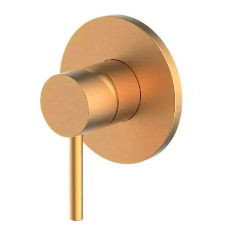 Rondo Slide Shower Rail and Mixer Combo - Dark Brushed Gold - Image 2
