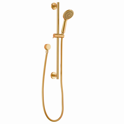 Rondo Slide Shower Rail and Mixer Combo - Dark Brushed Gold - Image 3