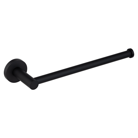 Matte Black Towel Rail Round - Image 1
