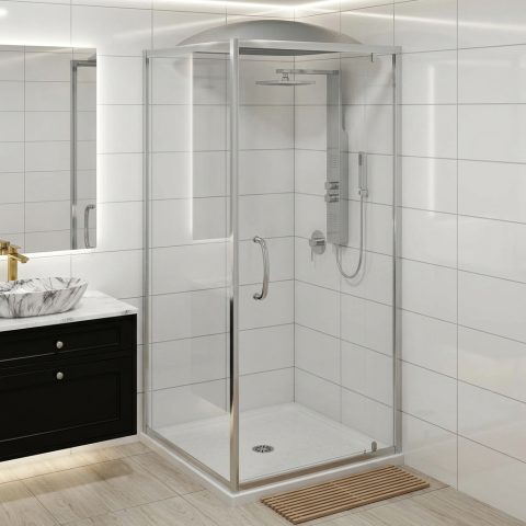 Steam Stopper 1000X1000mm Acrylic Square Shower Dome - Image 3